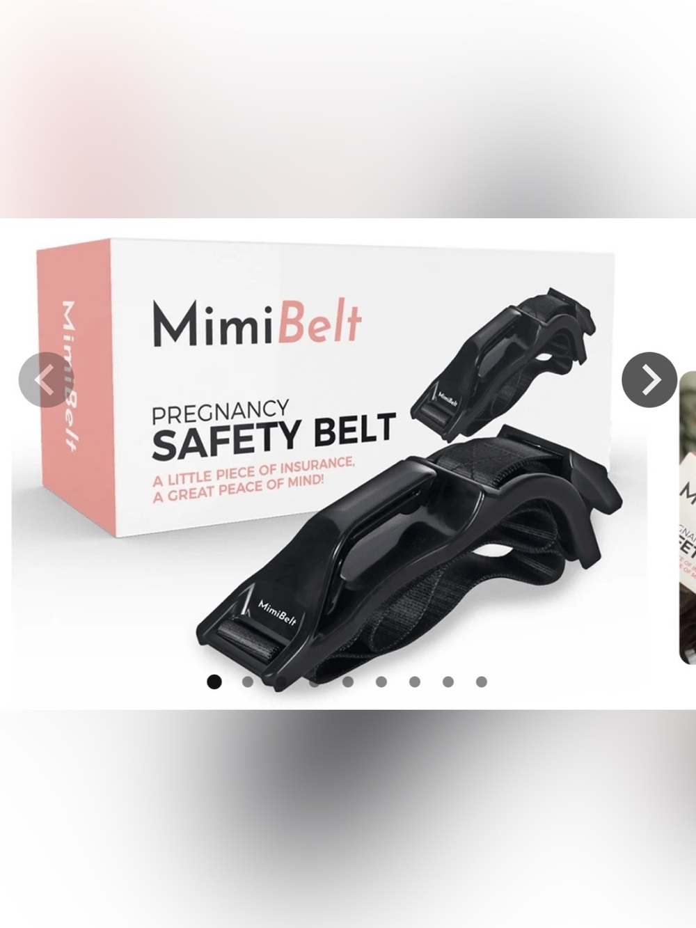 MimiBelt Pregnancy Safety Belt - Black